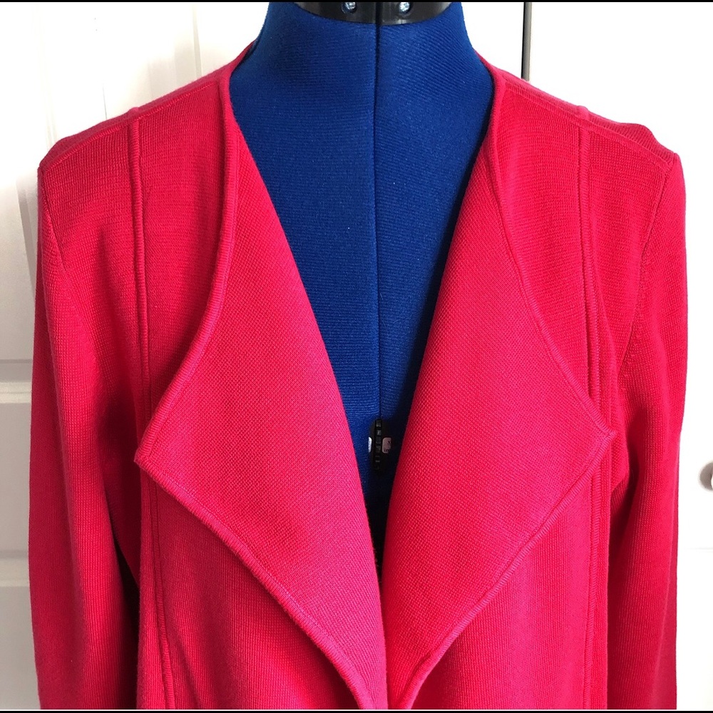 Talbots Draped Front Cardigan Jacket - Picture 2 of 5